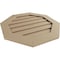 Ekena Millwork Timberthane Knotty Pine Octagonal Faux Wood Non-Functional Gable Vent, Primed Tan, 18"W x 18"H GVUROC18X18DKPPR - alternate 3